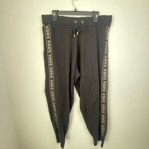 Michael Kors Black Logo Tape casual Jogger Pants size XL